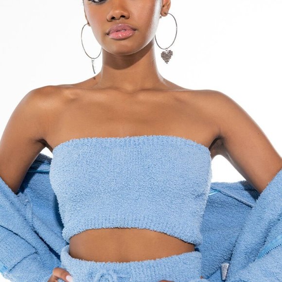 Stasia Teddy: Powder Blue Tube Top Medium - Picture 5 of 5